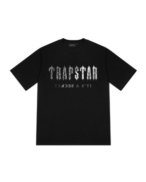 Black Trapstar Decoded Paisley Monochrome Edition Tee | 162-RZBCLO