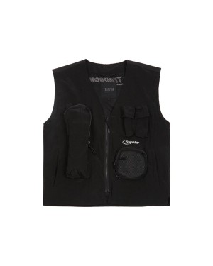 Black Trapstar Hyperdrive Ripstop City Vest | 857-UWOCZQ