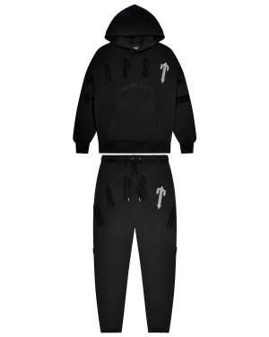 Black Trapstar Irongate Arch Chenille 2.0 Tracksuit | 975-BZACPF