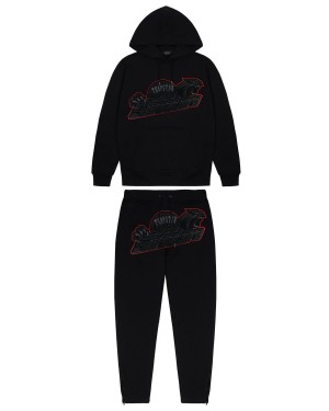 Black Trapstar Shooters Hoodie Tracksuit | 572-KQSLTX