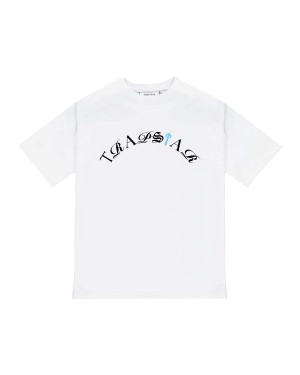 White Trapstar Script Tee | 180-EVGNHD