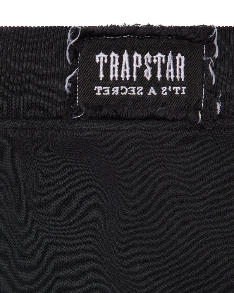 Black Trapstar Denim Applique Irongate T Jogger | 286-RIHGFV