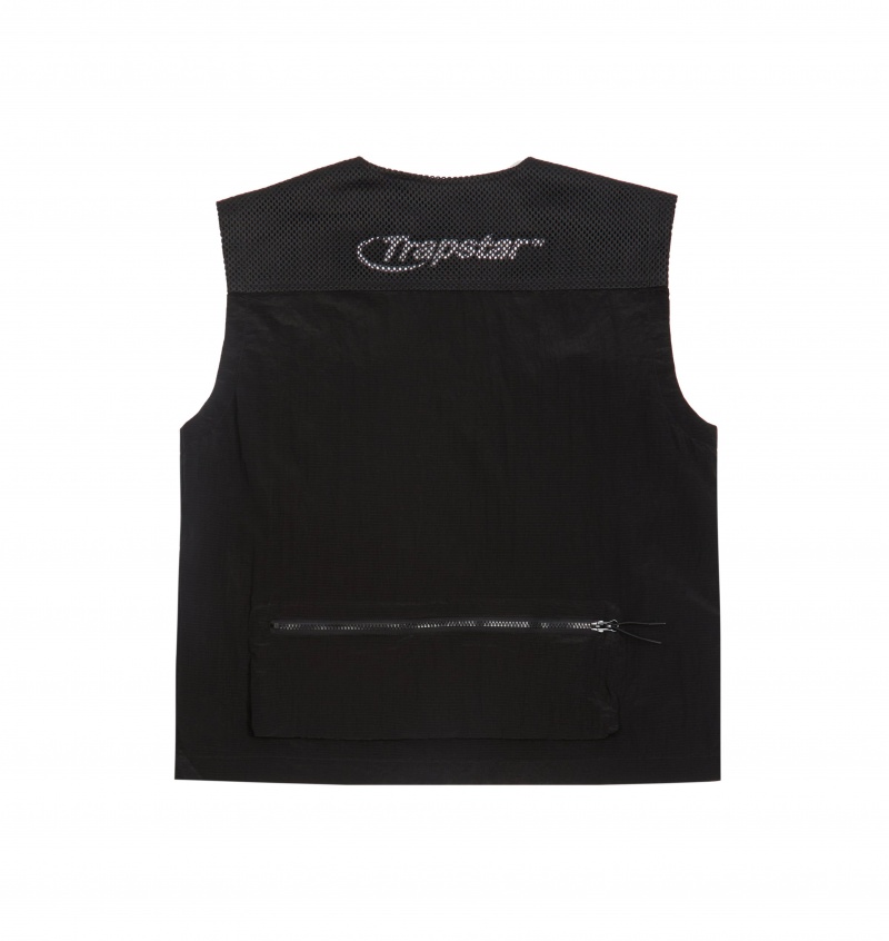 Black Trapstar Hyperdrive Ripstop City Vest | 857-UWOCZQ