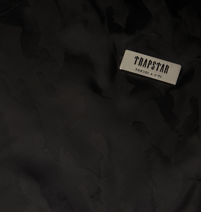 Black Trapstar Irongate T Jacquard Cargos | 728-OKDMRT