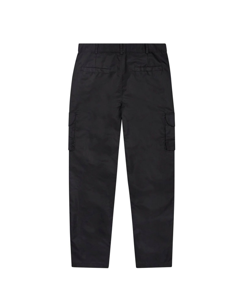 Black Trapstar Nylon Cargo Pants | 948-CDLATV