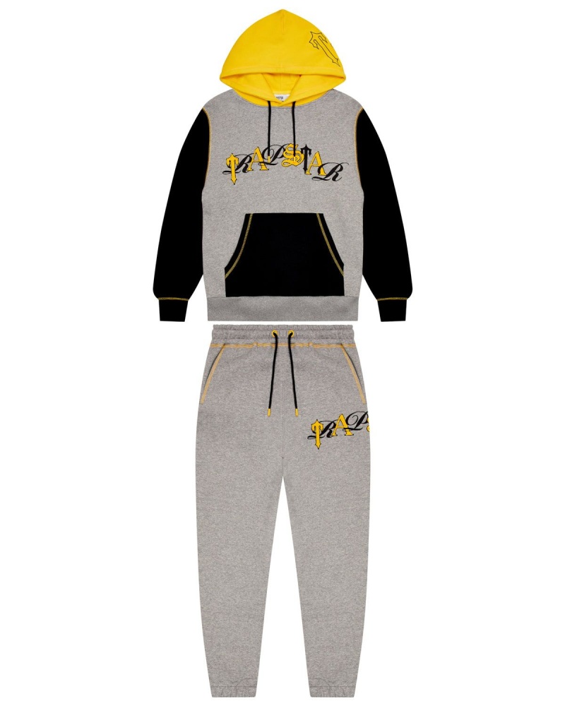 Black Trapstar Script Tracksuit | 925-BZYEDF