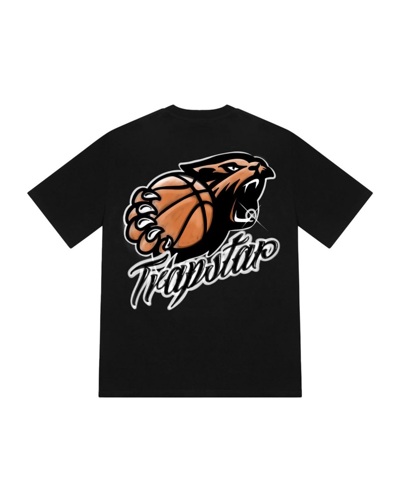 Black Trapstar Shooters League 2.0 T-Shirt | 742-JKYQMO