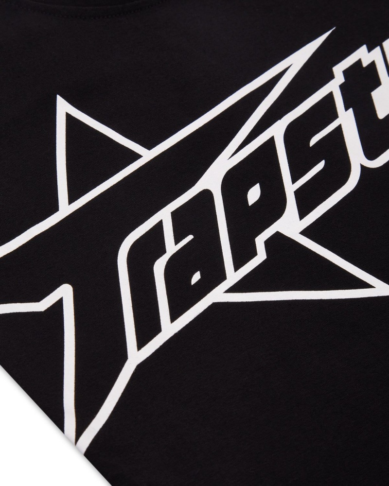 Black Trapstar TS Baby Tee | 864-ODHCSI