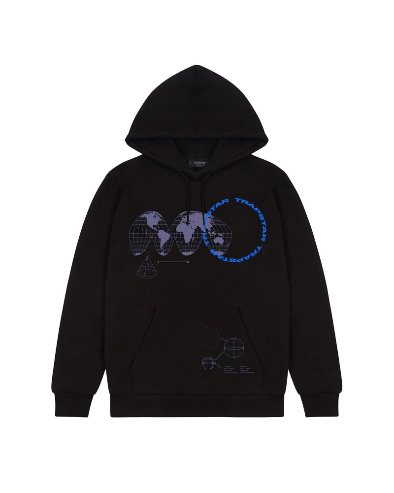 Black Trapstar Trapstar Global Takeover Hoodie | 157-KYQDMJ