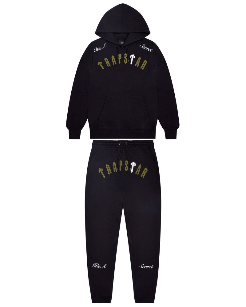 Black / Khaki Trapstar Irongate Arch Secret Tracksuit | 309-YXBLDO