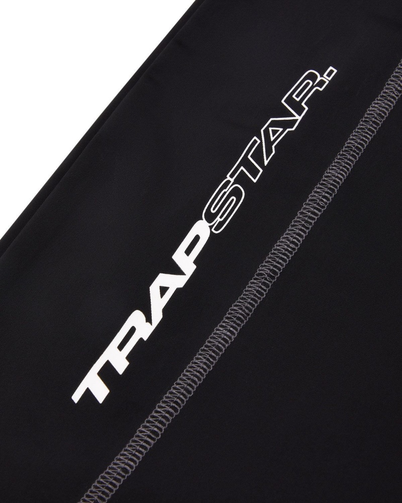 Black / White Trapstar TS Star Zip Leggings | 926-EGLVND