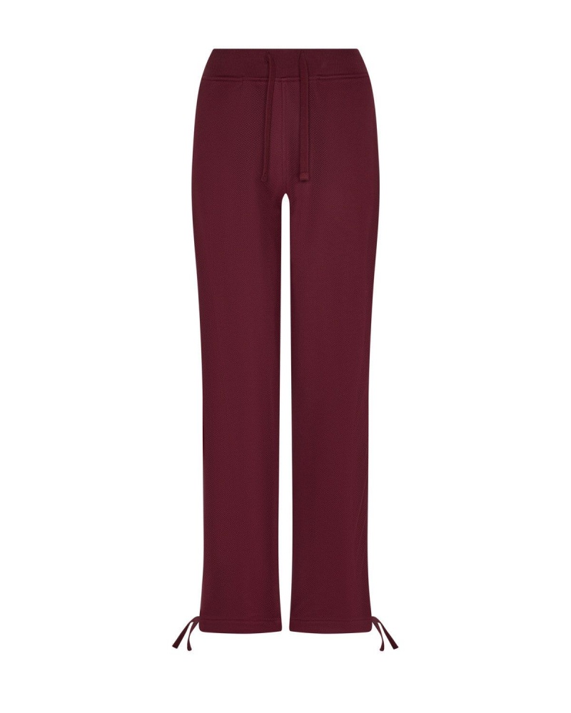 Burgundy Trapstar Mesh Irongate Arch Joggers | 270-HUAELM