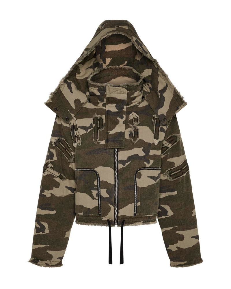 Camo Trapstar Reworked Arch Oversized Puffer | 491-WNUPLS