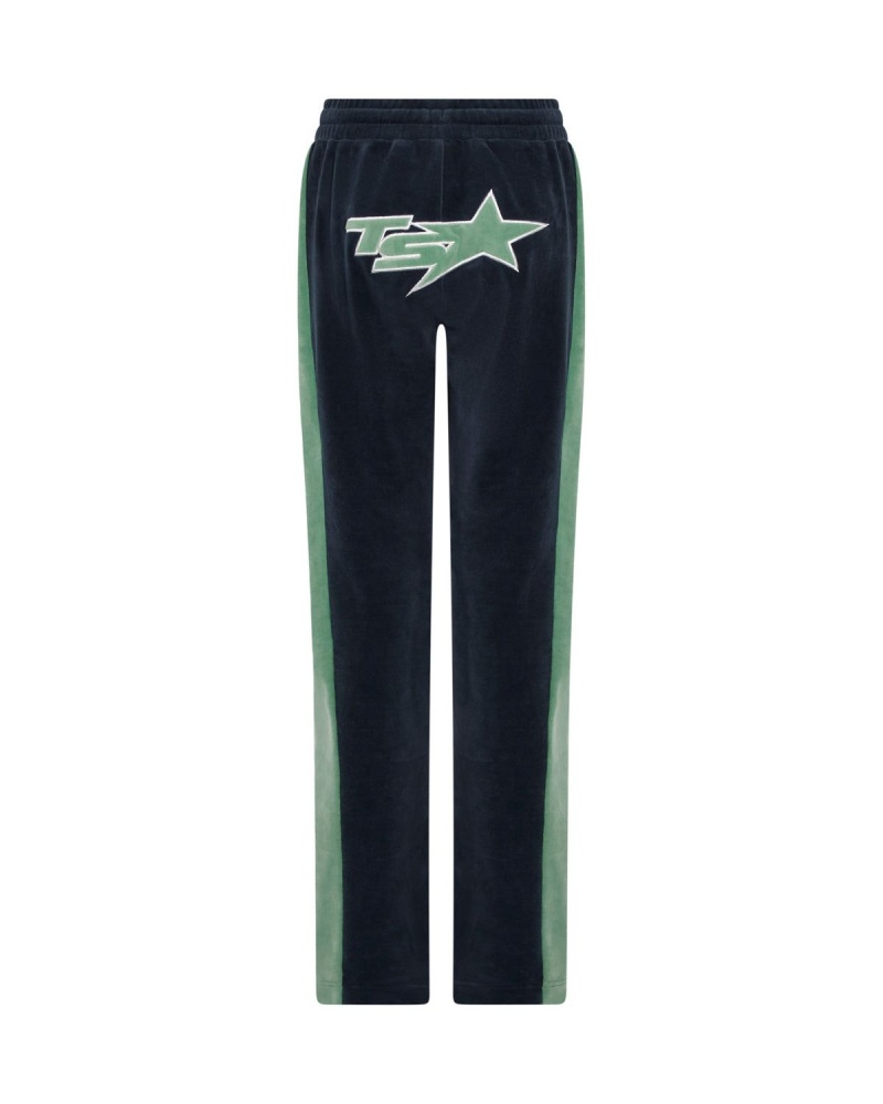 Green Trapstar TS-Star Velour Bottoms | 152-CTZSJF