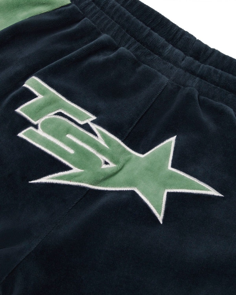 Green Trapstar TS-Star Velour Bottoms | 528-WHOKAB