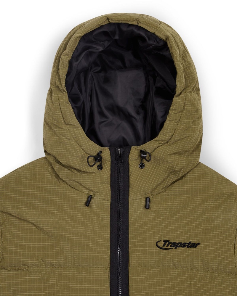 Khaki Trapstar Hyperdrive Puffer | 796-IVHTXU