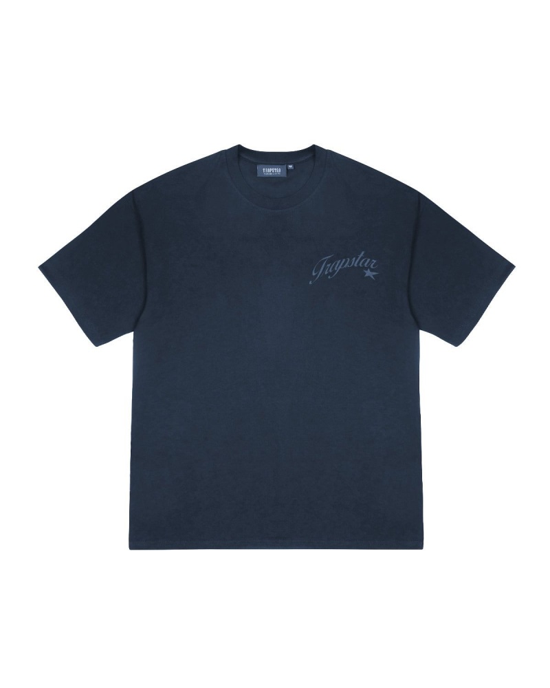 Navy Trapstar TS Allstars 2.0 T-Shirt | 574-QXPUMD