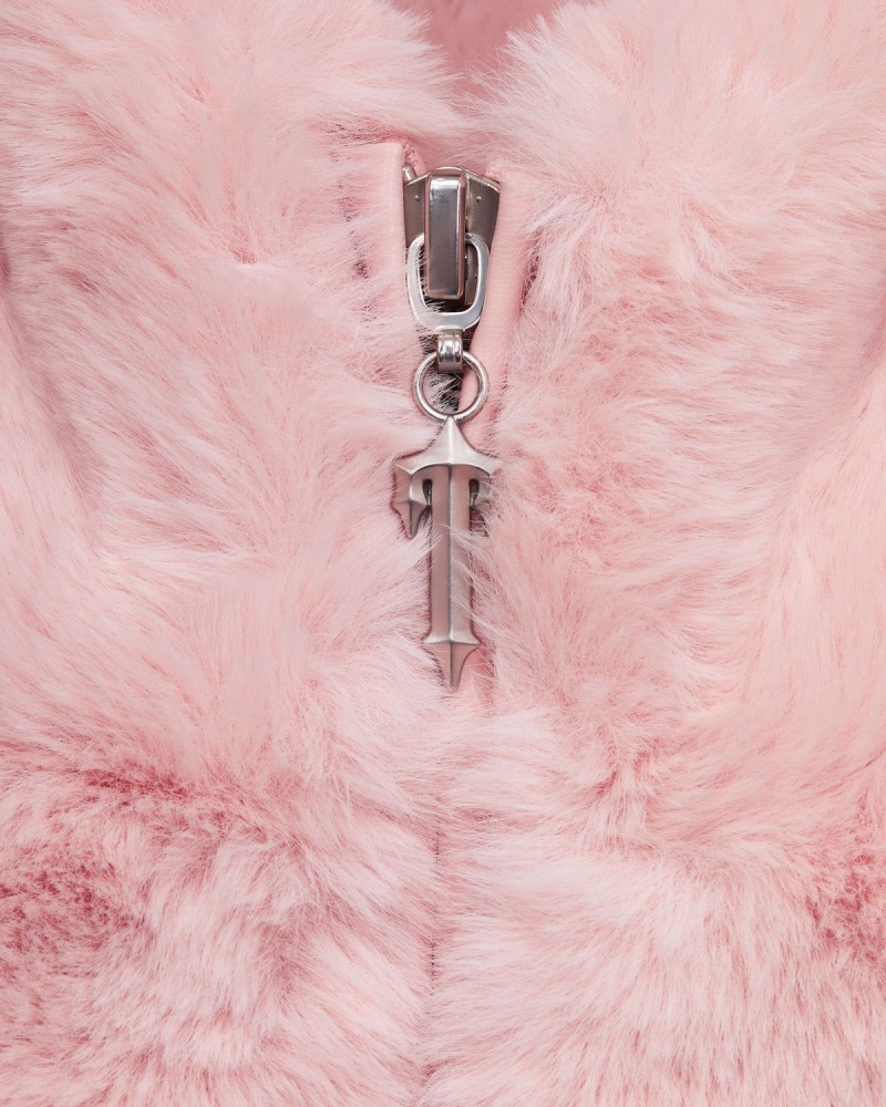 Pink Trapstar Irongate T Fur Coat | 648-PQDLSO