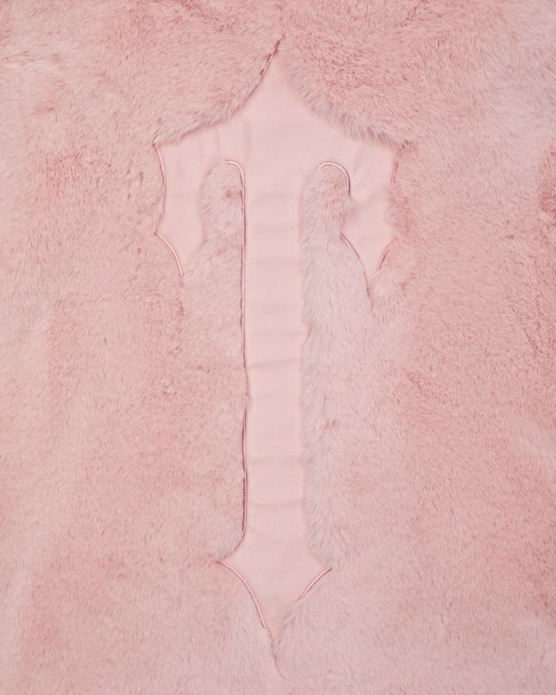 Pink Trapstar Irongate T Fur Coat | 940-JLDNMX