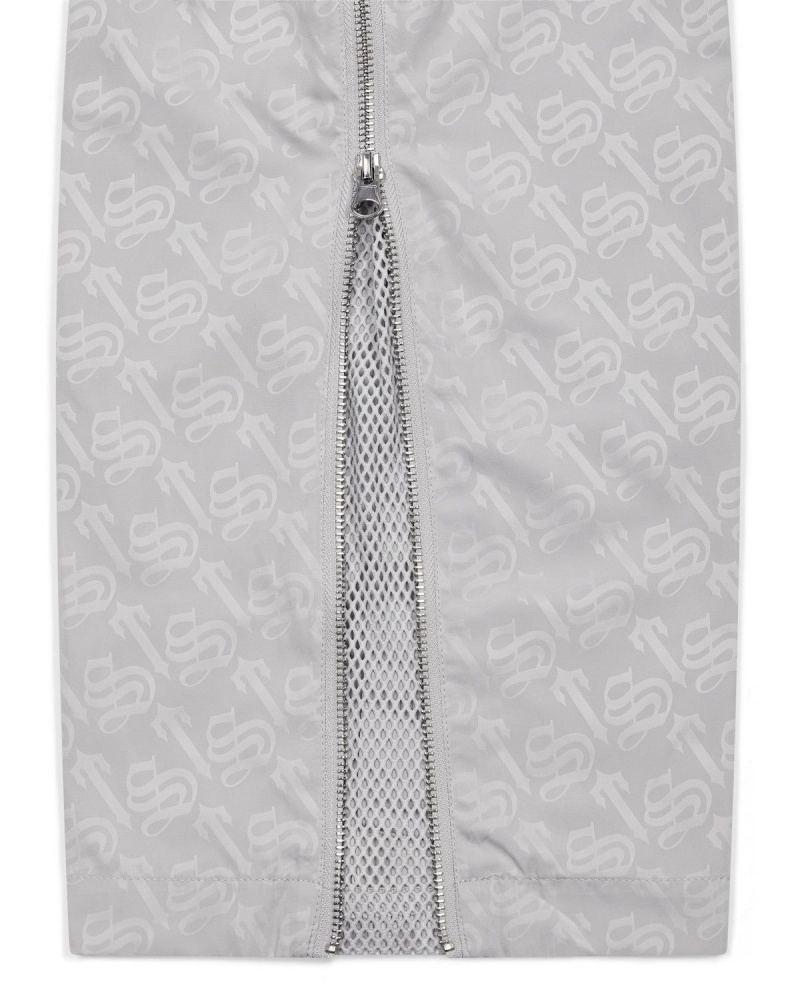 Silver Trapstar Monogram Bottoms | 586-UBQSLD