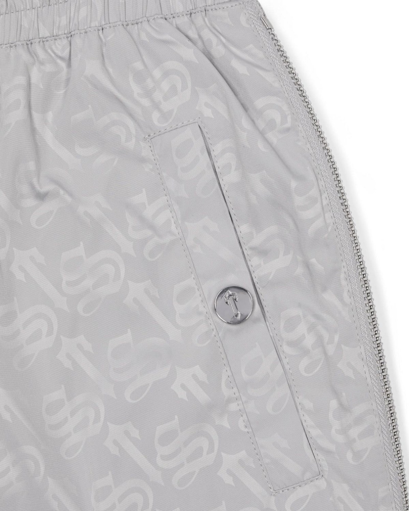 Silver Trapstar Monogram Bottoms | 625-VBUZOD