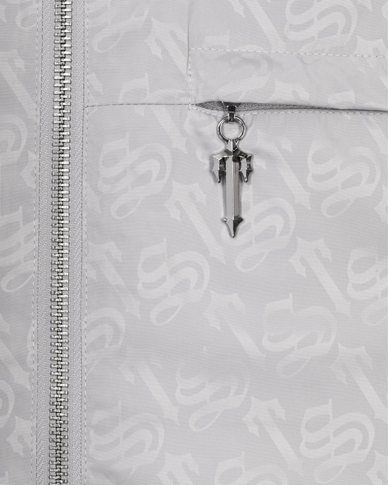 Silver Trapstar Monogram Windbreaker | 204-GORZSN