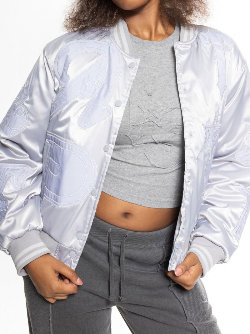 Silver Trapstar Wildcard Stadium Jacket | 693-LUVDKA