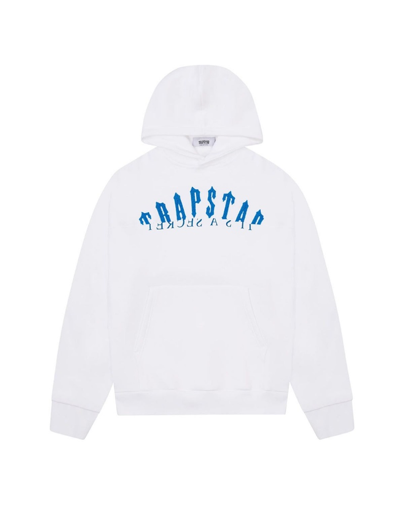 White Trapstar De-Con Arch Hoodie | 637-WUYSOZ